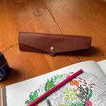 Load image into Gallery viewer, Full-Grain Leather Pencil Case
