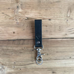 Load image into Gallery viewer, FOB Leather Keychain- Black
