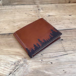 Load image into Gallery viewer, Treeline Laser Etched Bifold Wallet - Whisky
