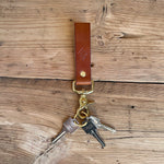 Load image into Gallery viewer, FOB Leather Keychain- Whisky
