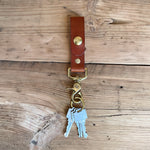 Charger l&#39;image dans la galerie, FOB Leather Keychain- Whisky
