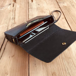 Load image into Gallery viewer, No.8 Black Leather Box Wallet
